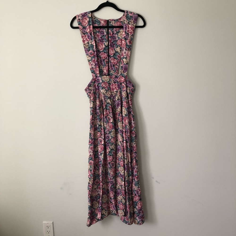 Vintage Floral Midi Dress